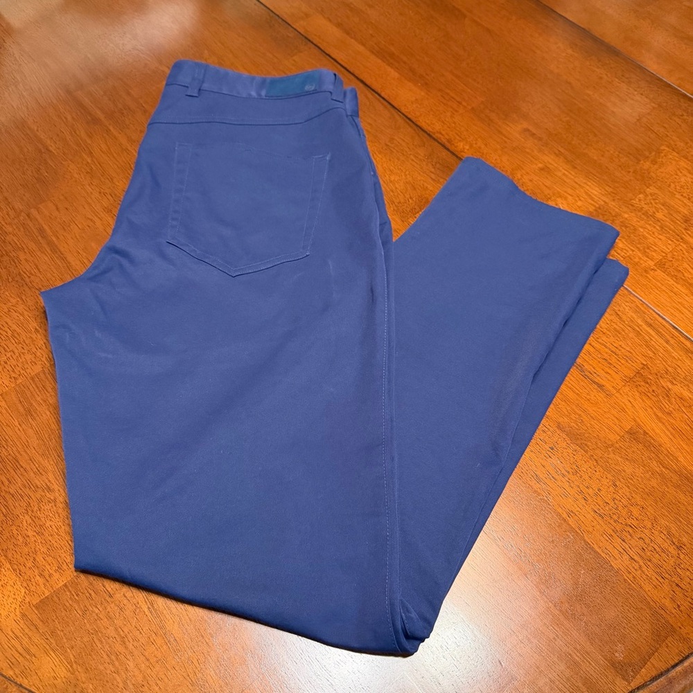 Peter Millar Men's Navy Blue Chinos